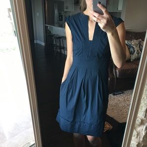 BCBG Navy dress with Pockets!